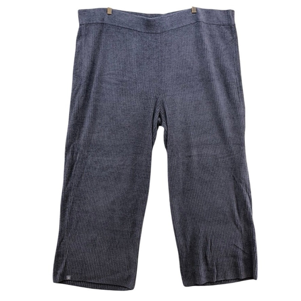 Barefoot Dreams Ribbed Pants Womens 3XP Petite Cosmic Blue CozyChic‎ Lounge NWT